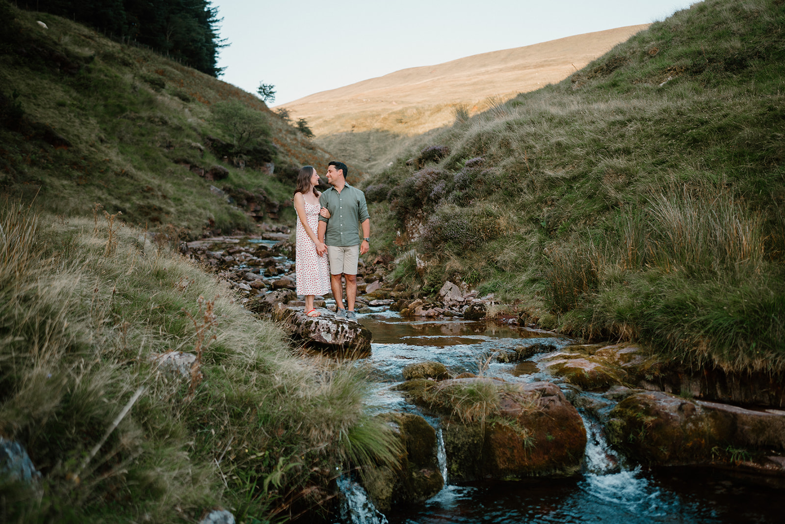 Tara and Matthew in the stream